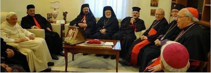 Benedicto XVI recibe  a los patriarcas católicos orientales