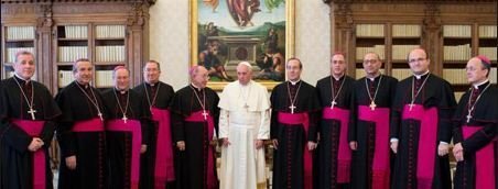 Los obispos españoles con el papa