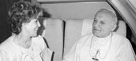 Paloma Gómez Borrero y Juan Pablo II