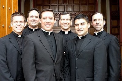 Un grupo de seminaristas.