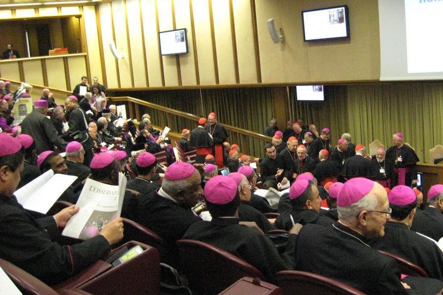 Los obispos reunidos en el Sínodo