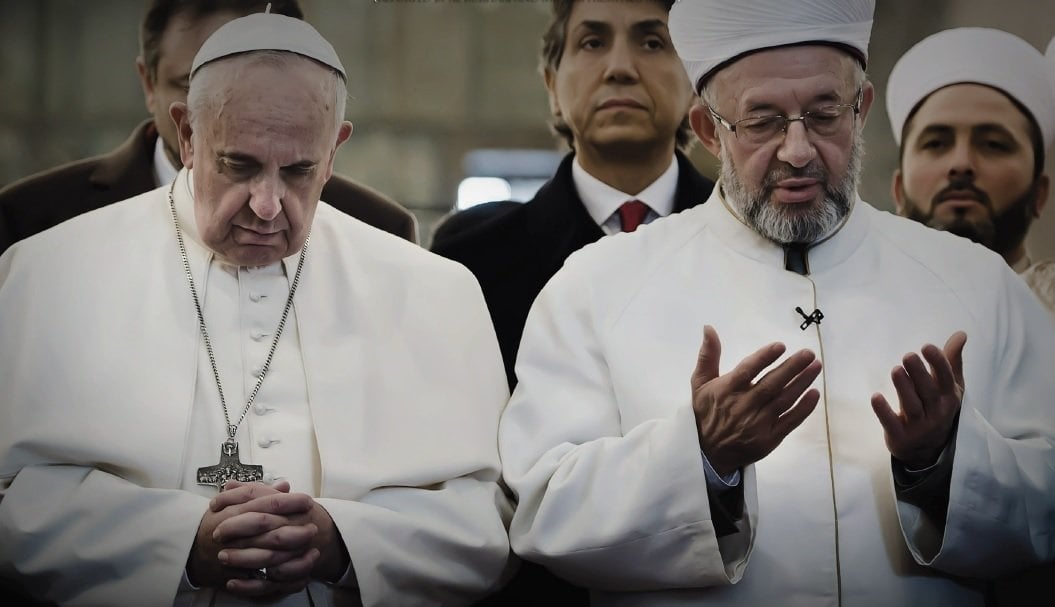El Papa Francisco y el gran muftí de Estambul.