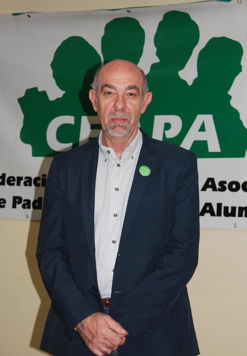 Jesús Salido, presidente de la Confederación de Asociaciones de Padres y Madres de Alumnado. 