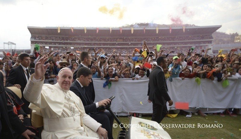 El Papa Francisco en la pasada JMJ en Río de Janeiro.