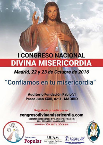 Cartel del Congreso Nacional sobre la Divina Misericordia. 