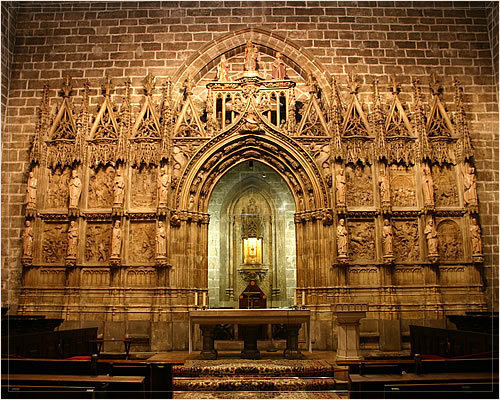Capilla del Santo Cáliz en la catedral de Valencia. 