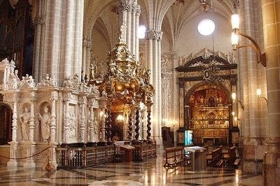 Catedral de San Salvador o La Seo en Zaragoza. 