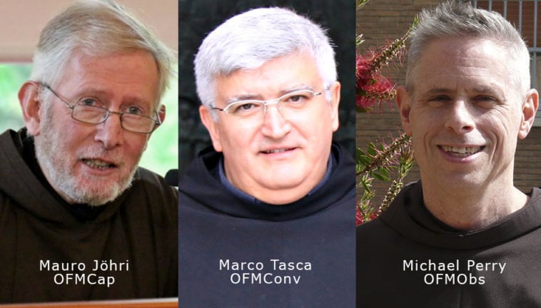 De izquierda a derecha, Mauro Jöhri, Marco Tasca y Michael Perry. (Paz y Bien) 
