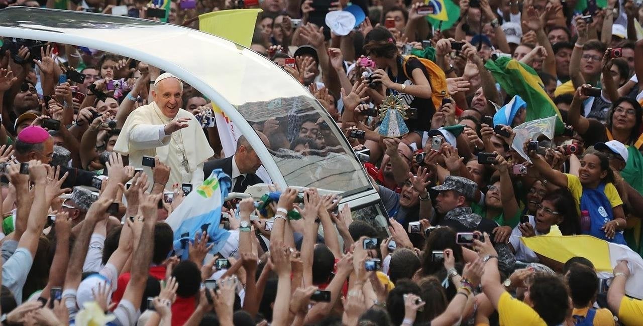 El Papa en la JMJ de Río de Janeiro. 