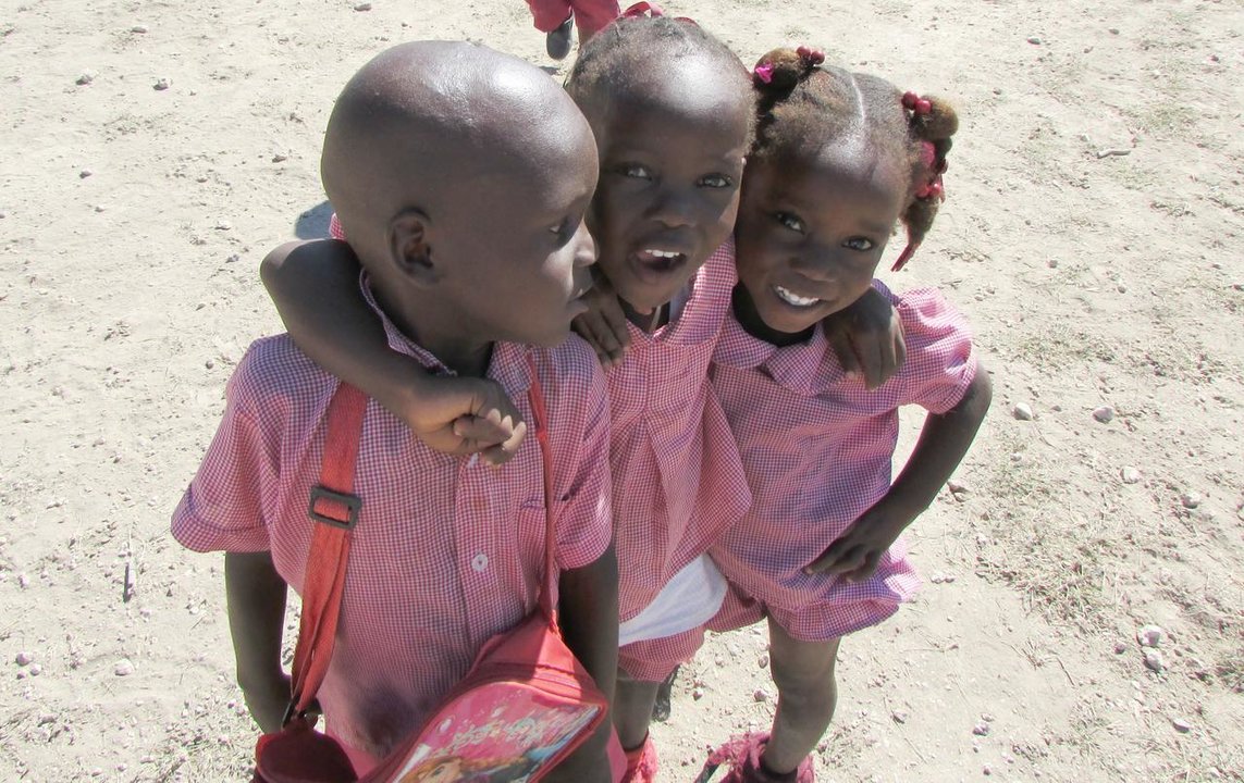 Niños haitianos. 