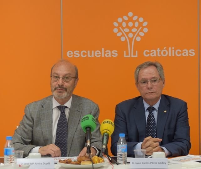 Alvira y Godoy, secretario y presidente de Escuelas Católicas. 