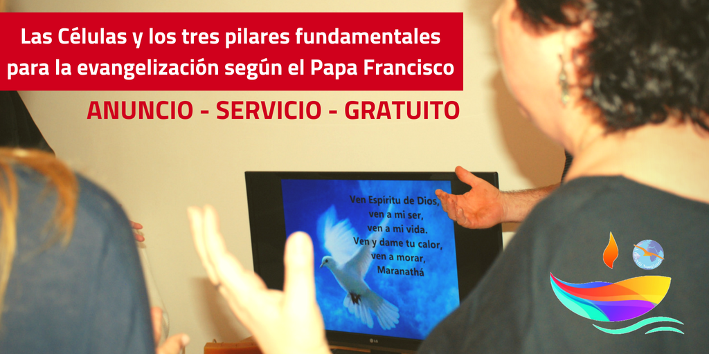 Cartel de “Células parroquiales de Evangelización”. 