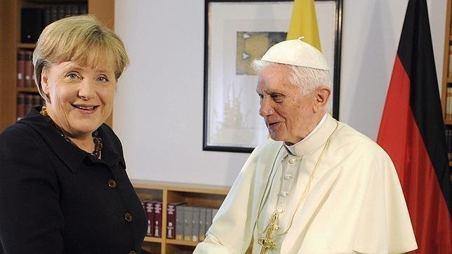 Merkel y Benedicto XVI