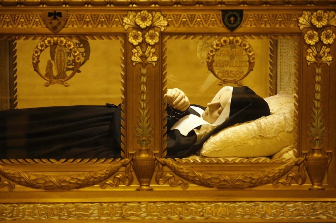 Saint Bernadette Soubirous' Crystal Coffin
