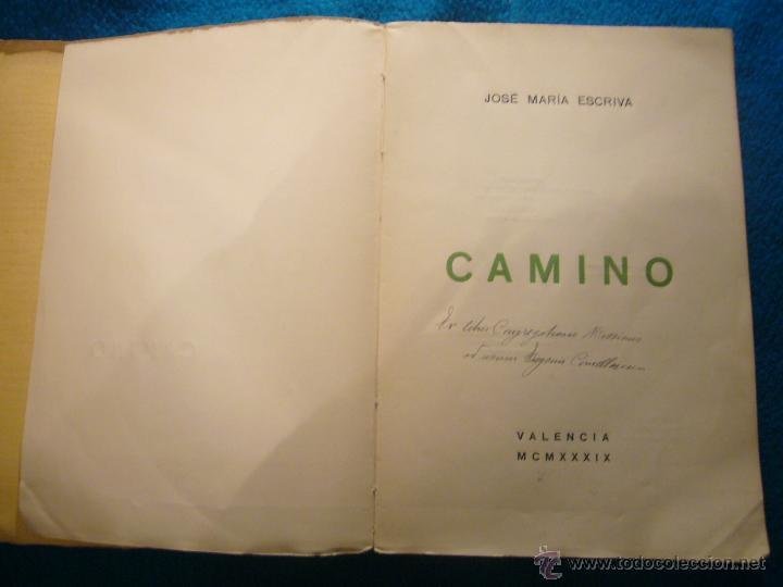 Primera edición de &#34;Camino&#34;, editado en Valencia.