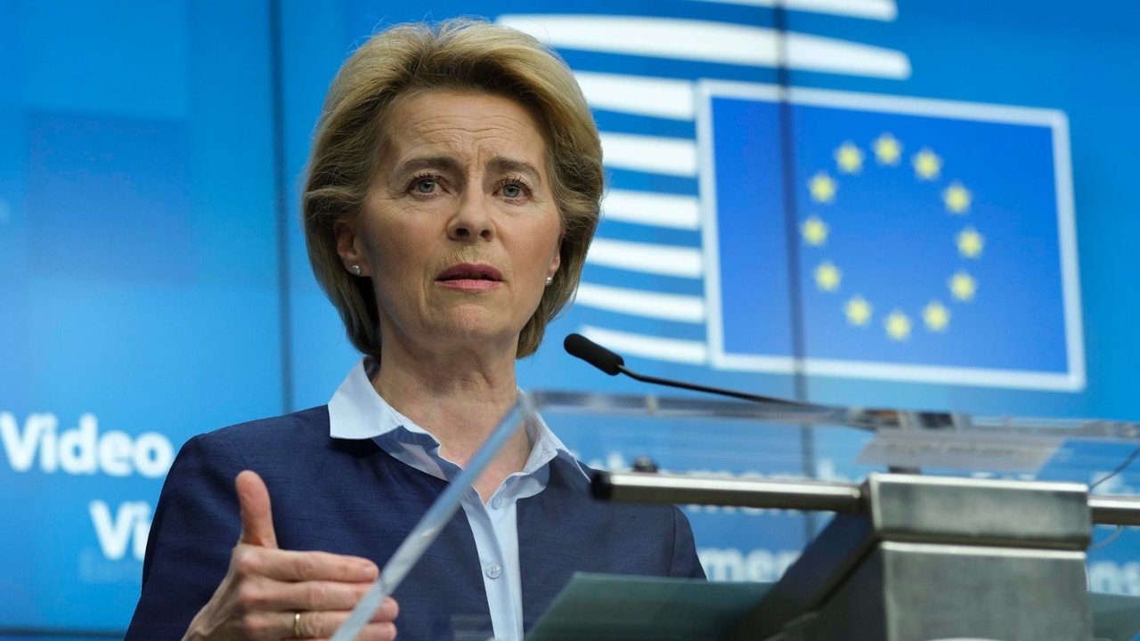 La Presidente de la Unión Europea, Ursula Von der Leyen  (ANSA)