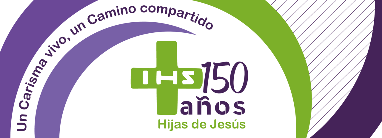Logo de los 150 años de las Hijas de Jesús. 