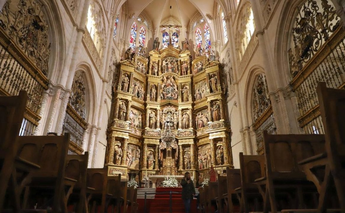 Interior de la catedral de Burgos. 