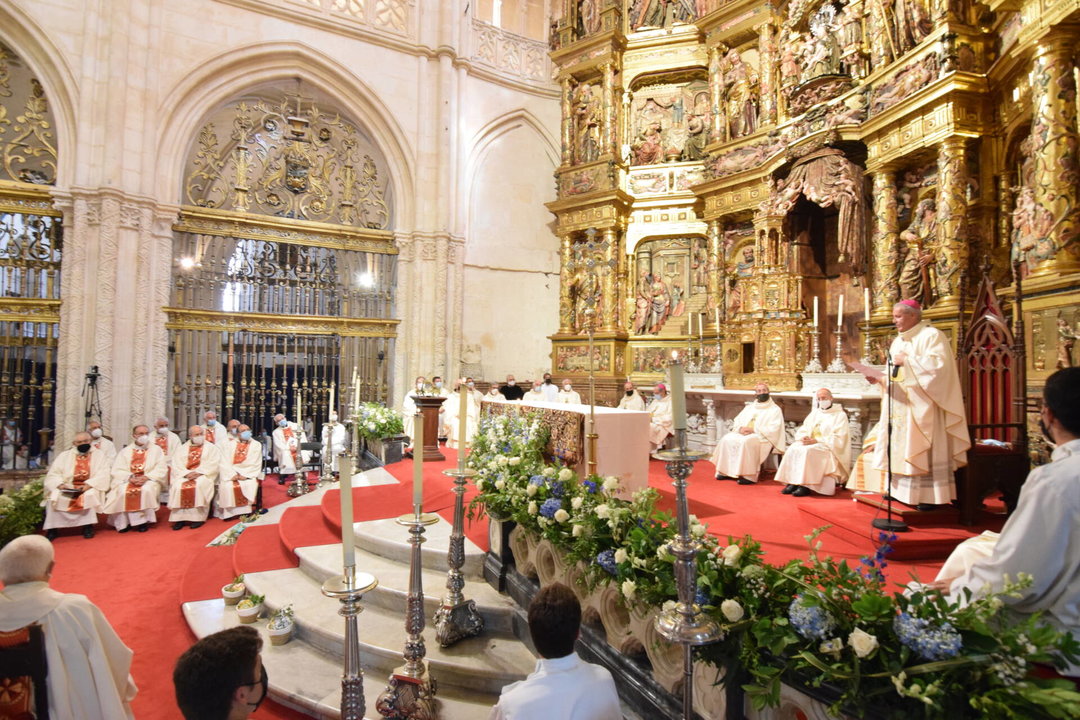Misa en la catedral de Burgos. 