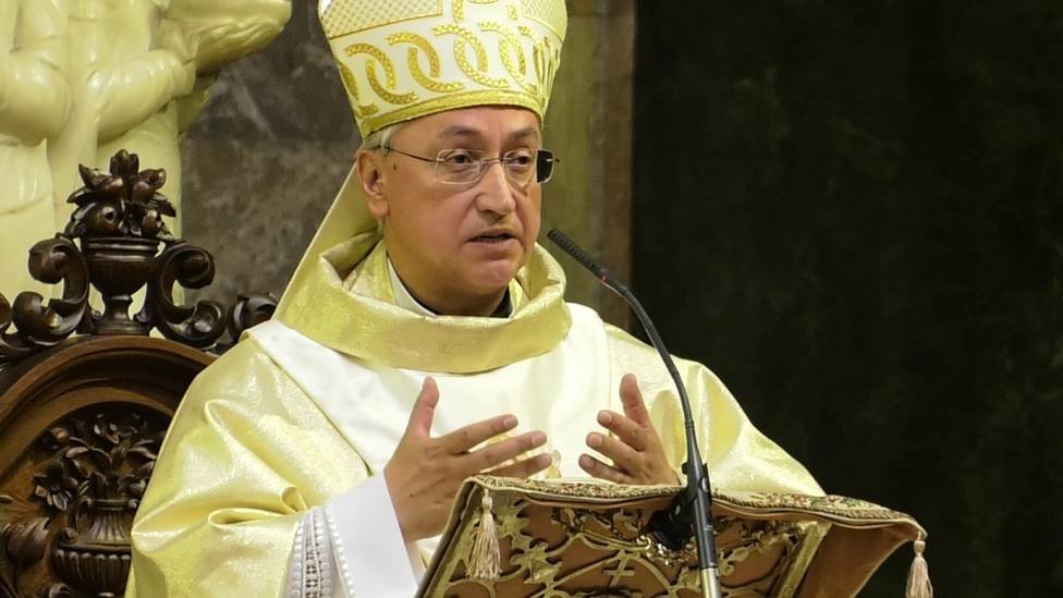 Mons. José Rico Pavés en su toma de posesión como obispo de Asidonia-Jerez. 