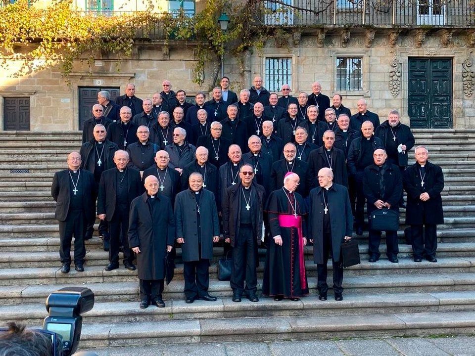 Peregrinación de los obispos españoles a Santiago de Compostela. 