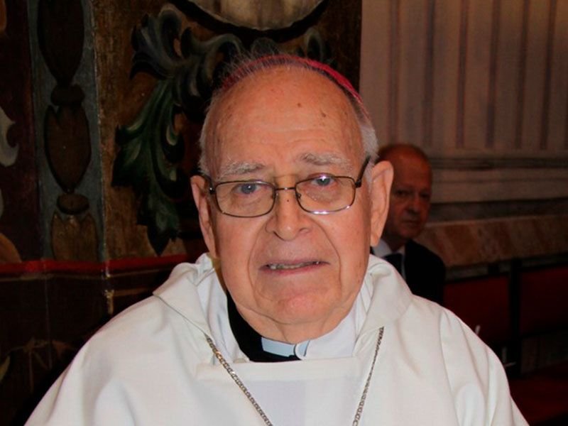 Mons. Antonio Montero, arzobispo emérito de Mérida-Badajoz. 