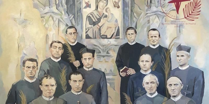 Los doce redentoristas martirizados en Madrid en 1936 por odio a la fe.  
