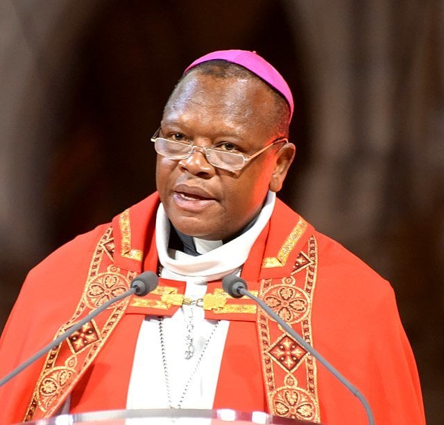Mons. Fridolin Ambongo, cardenal arzobispo de Kinshasa.