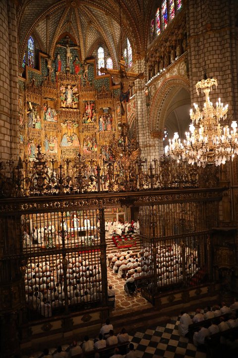 Misa Crismal en la Catedral Primada de Toledo.