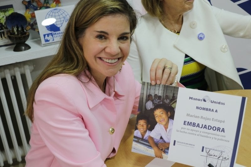 Marian Rojas Estapé, nueva embajadora de Manos Unidas.
