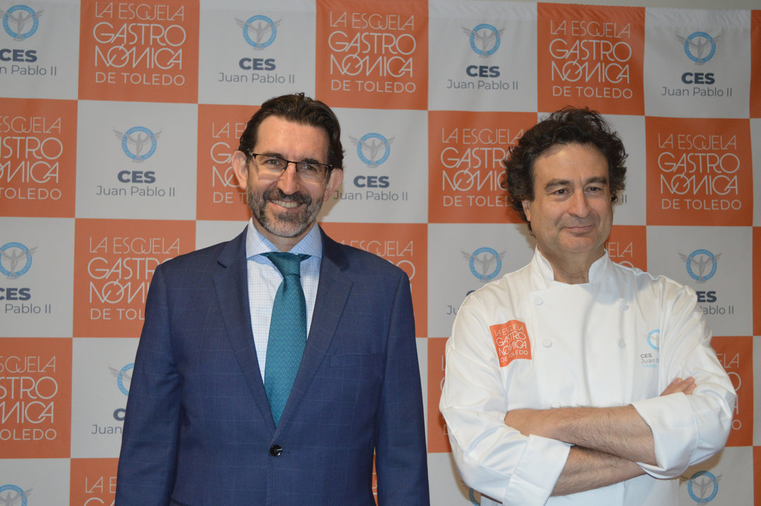 Juan Carlos Corvera y el chef Pepe Rodríguez.