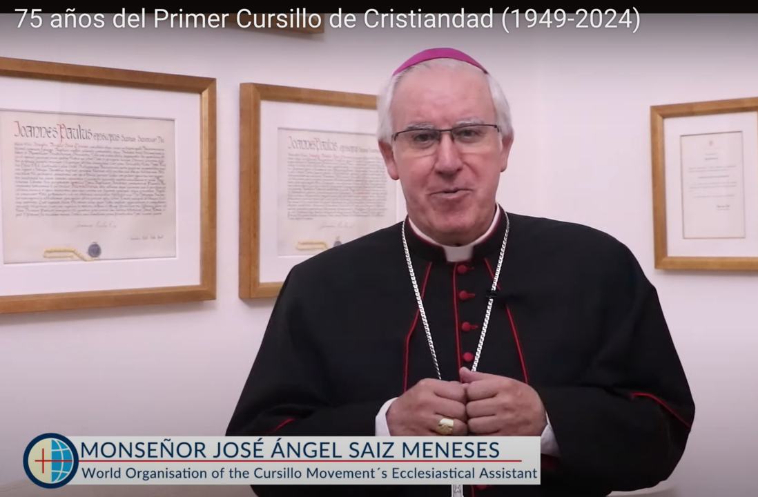 José Ángel Saiz Meneses,  arzobispo de Sevilla (España) y asesor espiritual del Organismo Mundial de Cursillos de Cristiandad.