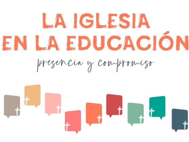Cartel congreso "La Iglesia en la educación".
