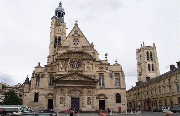 Iglesia de Saint Etienne du Mont (París), que acoge la tumba de Blais Pascal.