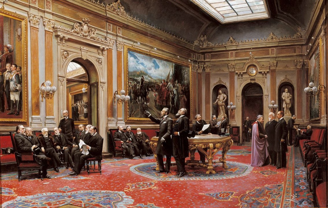 Asterio Maans Martnez: Conference Hall of the Senate in March 1904.