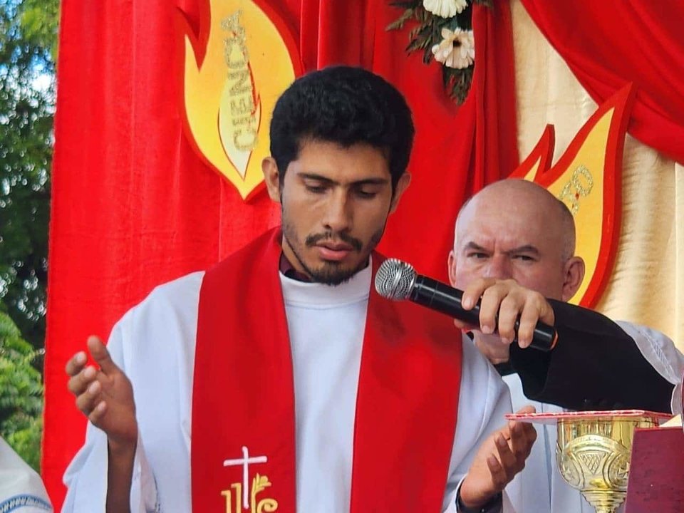 Sacerdote Denis Martínez García, secuestrado el 11 de agosto de 2024. Foto: redes sociales.