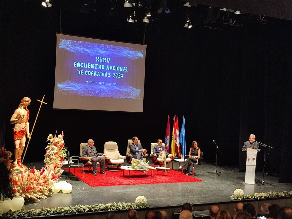 Argüello inaugura el XXXV Encuentro Nacional de Cofradias 2024.  