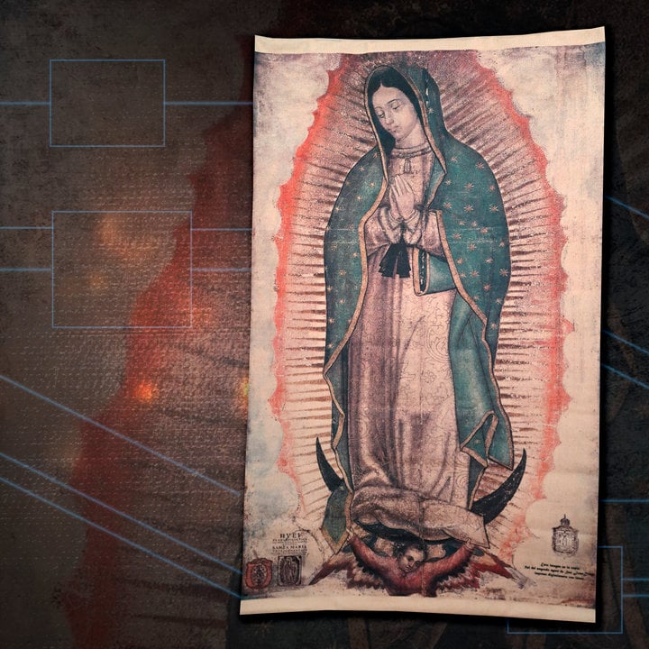 Tilma de la Virgen de Guadalupe.