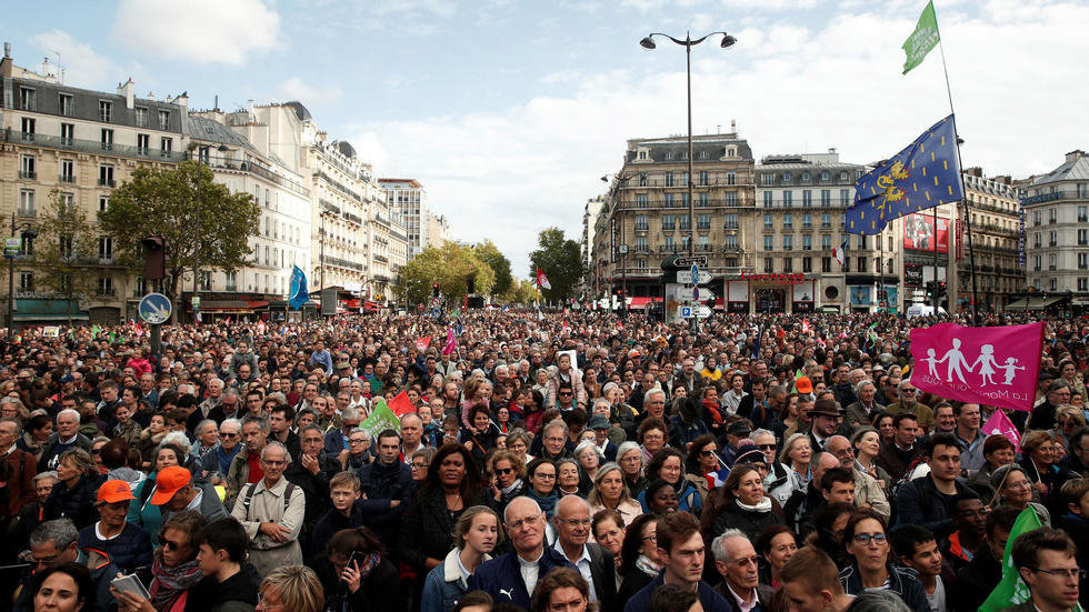 Manifestación en Francia.
