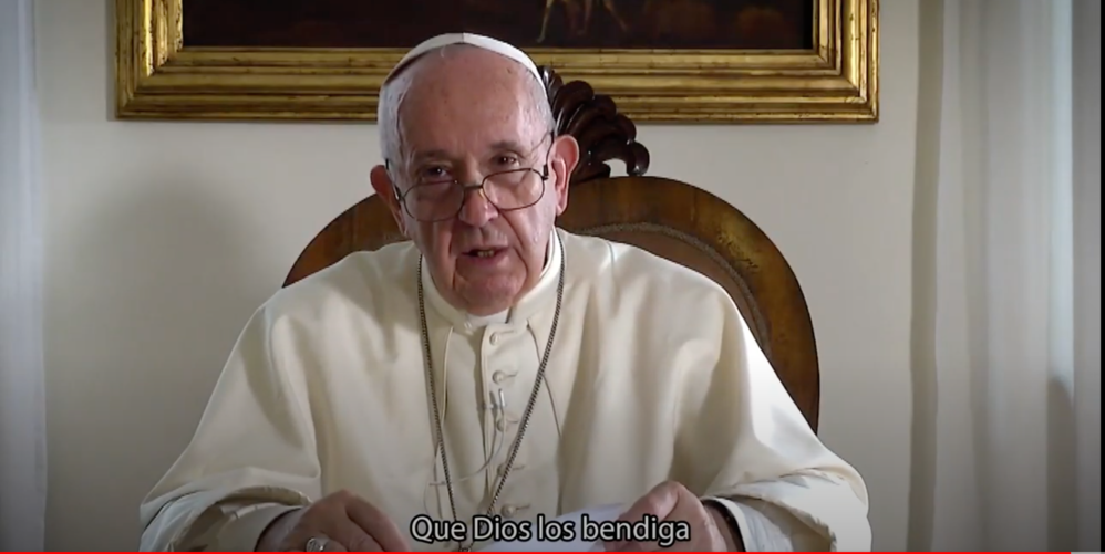 Papa Francisco en el vídeo de la Semana Laudato Sí.
