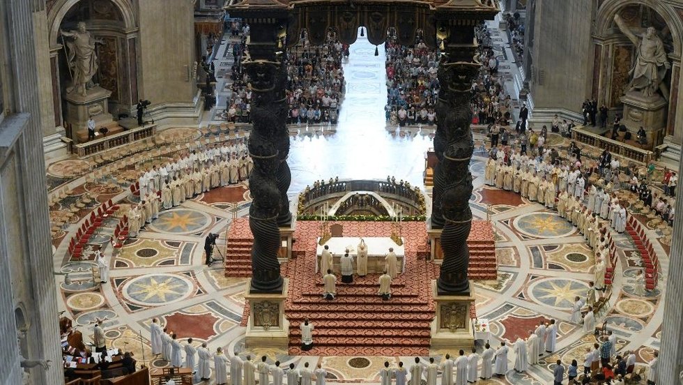 Misa en el Vaticano.