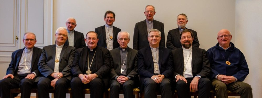 Obispos de la Conferencia Episcopal Belga. 