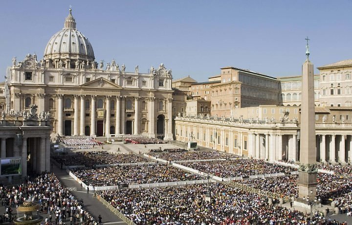 Imagen aérea del Vaticano. 