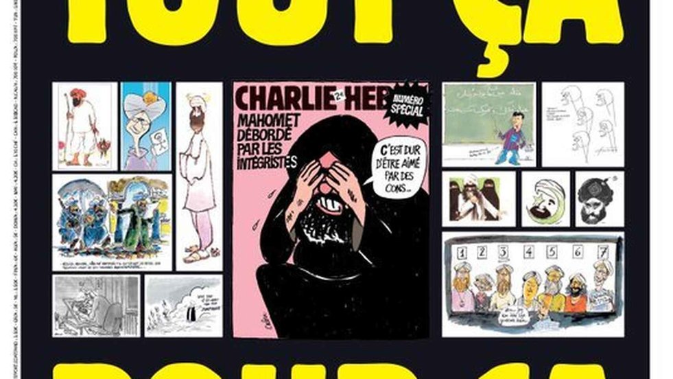 Atentado Charlie Hebdo. Viñetas de Mahoma. 