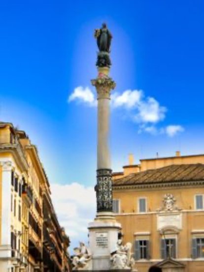 Roma. Columna de la Inmaculada Concepción