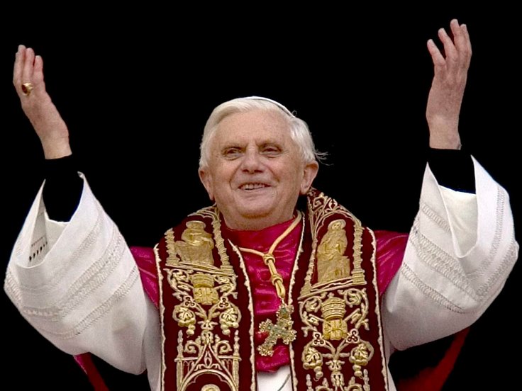 Benedicto XVI el día de su elección como Papa. 