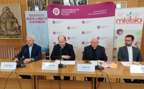 Reunión de prensa del Portavoz del Episcopado de Polonia con representantes de los medios de comunicación el 25 de abril de 2023.