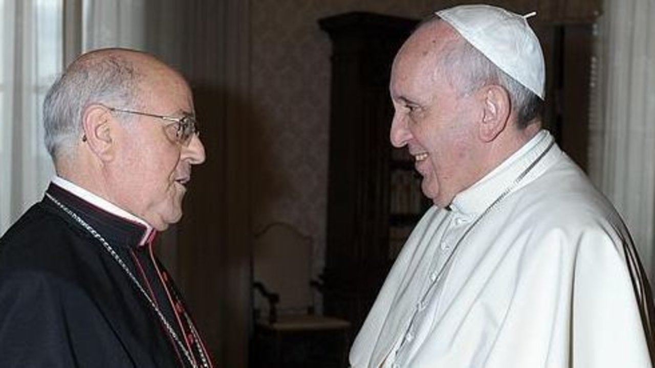 Monseñor Blázquez y el papa Francisco