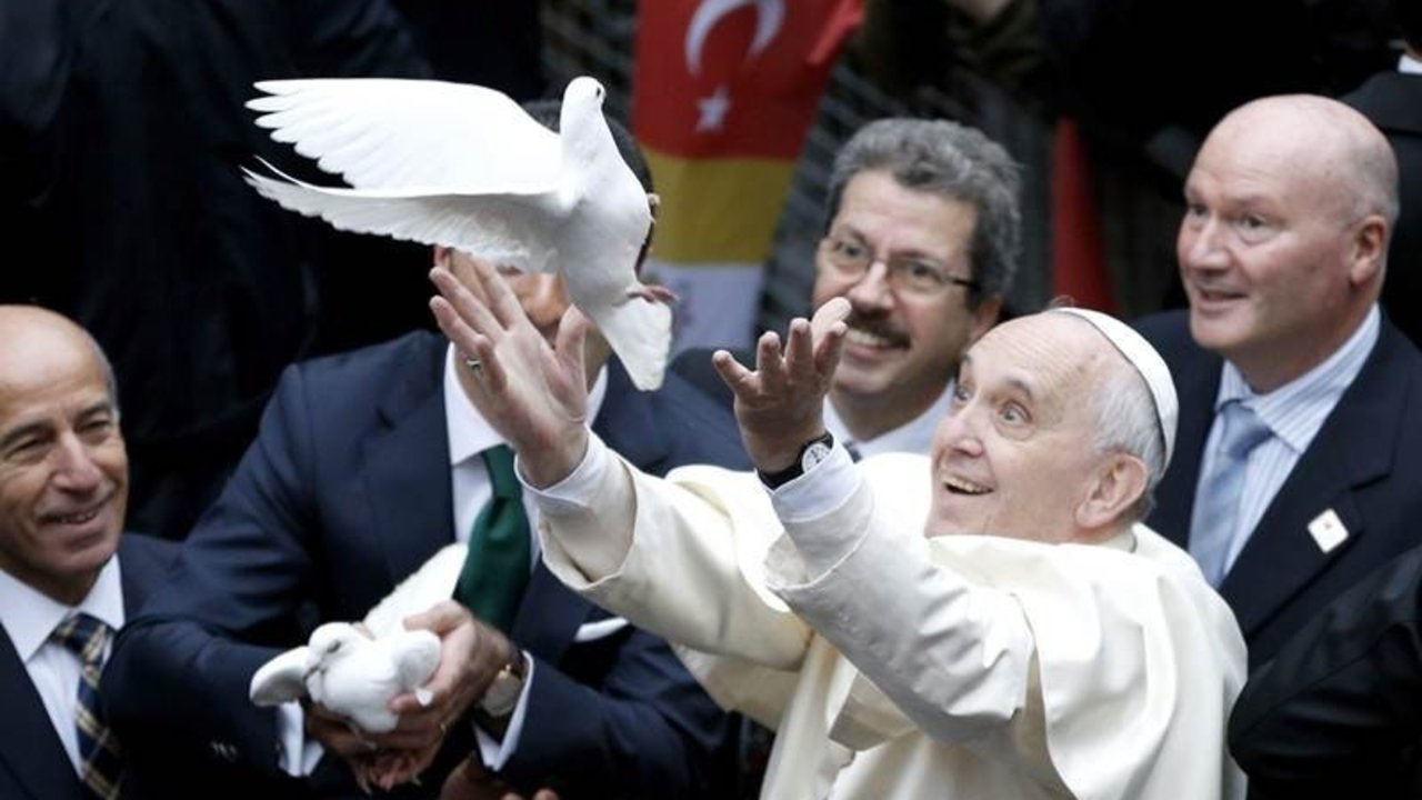 El Papa Francisco, durante su viaje de tres días a Turquía.