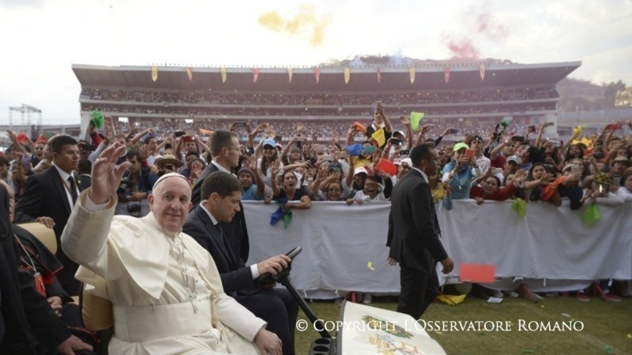 El Papa Francisco en la pasada JMJ en Río de Janeiro.